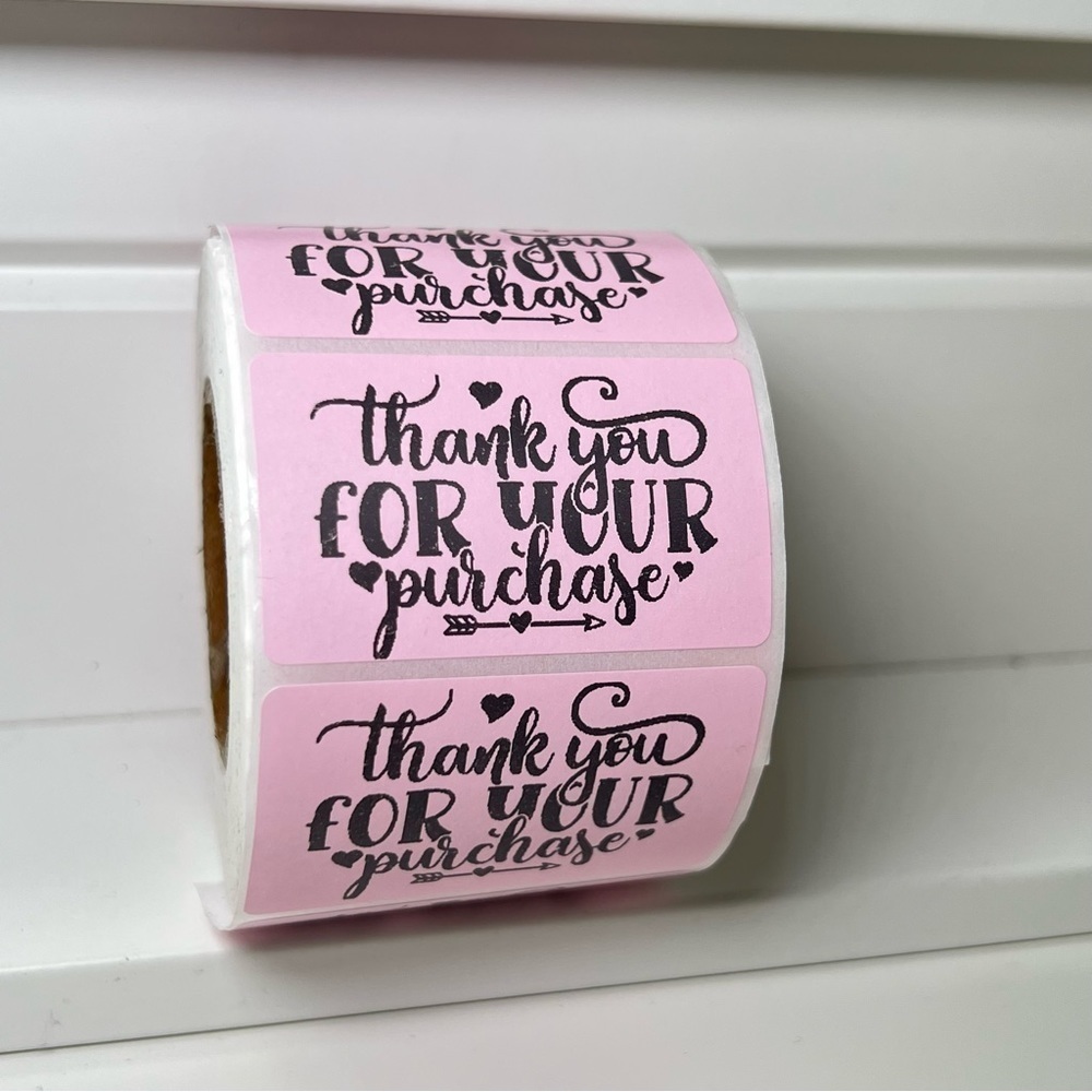 Thank you for your purchase sticker label for shops 2" | 8 Colors To Choose from - Picture 10 of 12